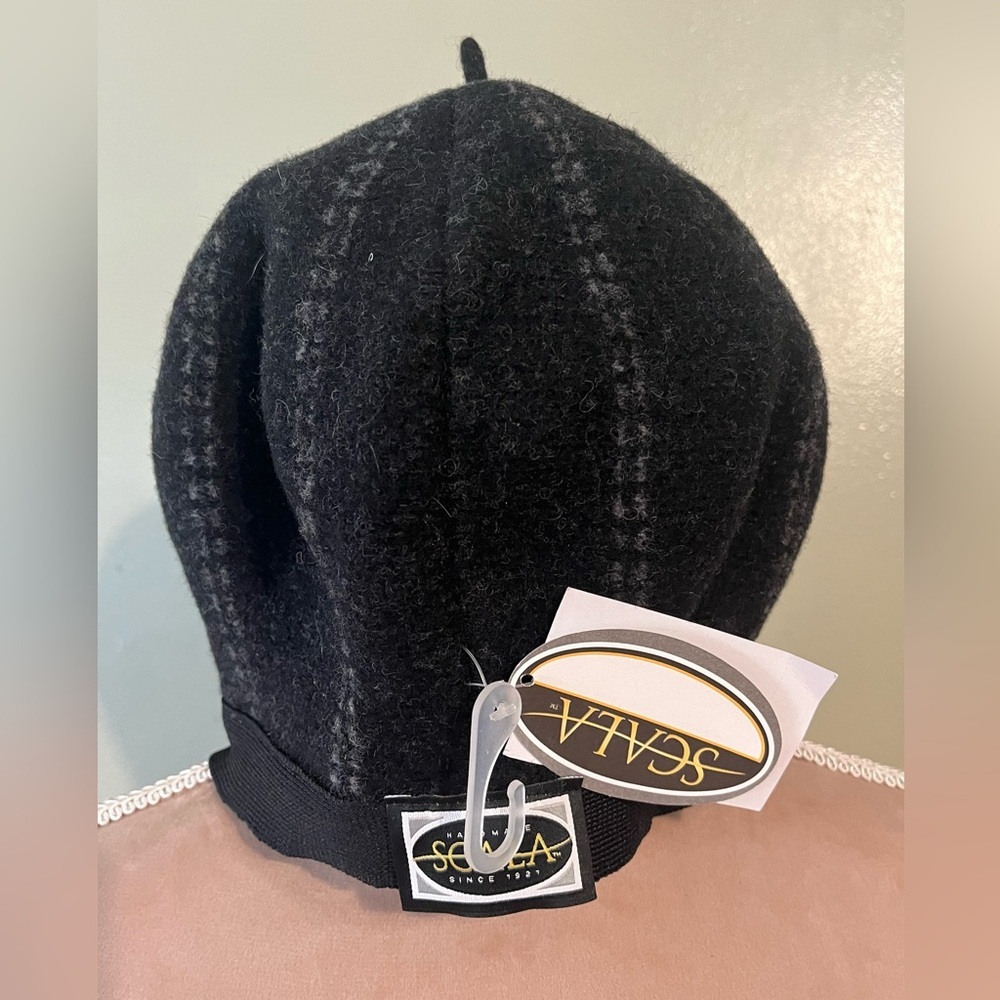 Scala Charcoal Wool Hat NWT
